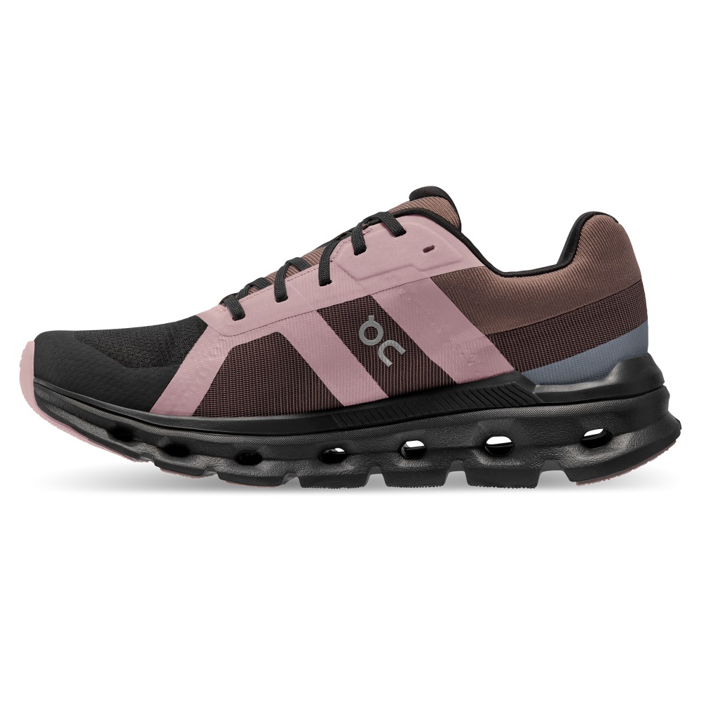 Dámské Silniční Běžecké Boty On Running Cloudrunner Waterproof Černé Fialové | OUP432805