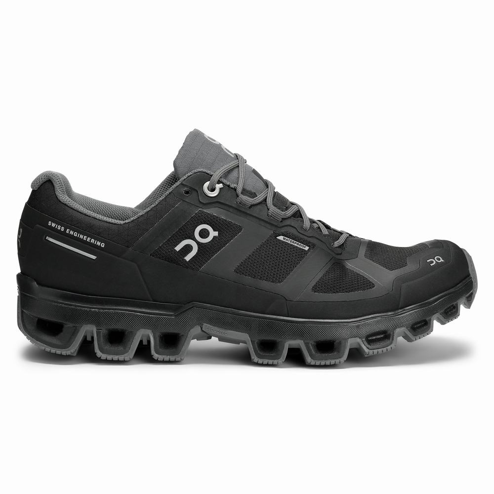 Dámské Trailové Běžecké Boty On Running Cloudventure Waterproof 2 Černé | XSY971243