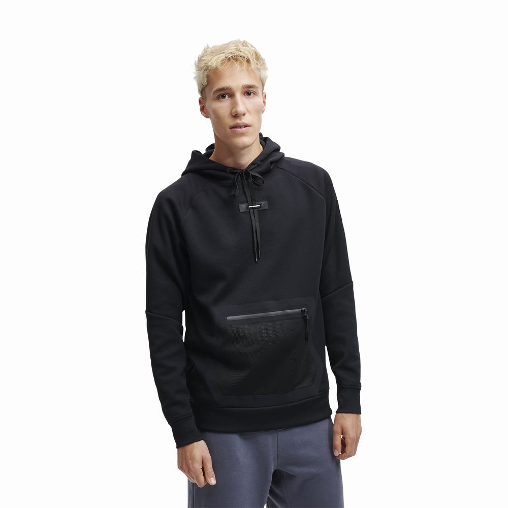 Pánské Mikiny S Kapucí On Running Hoodie 2 Černé | EDB925673