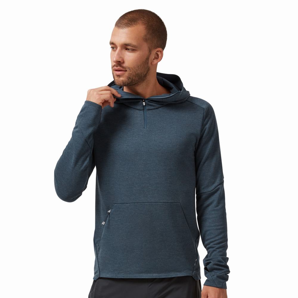 Pánské Mikiny S Kapucí On Running Hoodie 1 Tmavě Blankyt | LDF589026