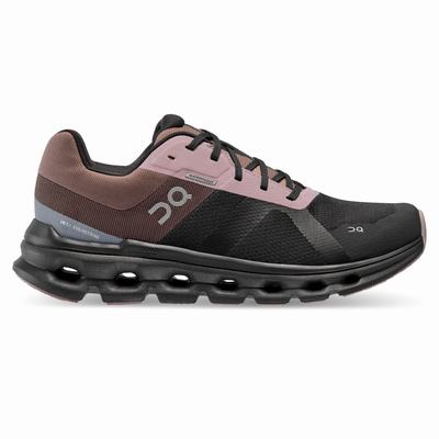 Dámské Silniční Běžecké Boty On Running Cloudrunner Waterproof Černé Fialové | OUP432805