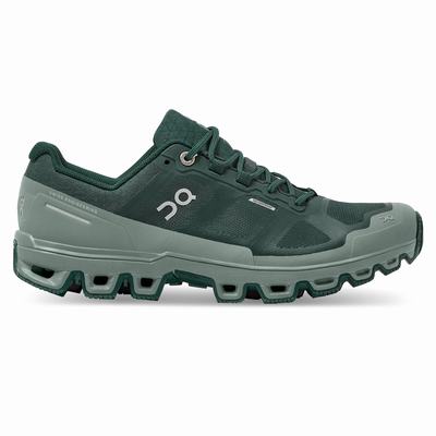 Dámské Trailové Běžecké Boty On Running Cloudventure Waterproof 2 Zelene | RGQ698475