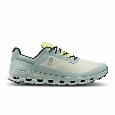 Pánské Trailové Běžecké Boty On Running Cloudvista Waterproof Zelene | KPU538497